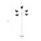 Simple Designs™ 5.6ft. 5-Light Gooseneck White Floor Lamp